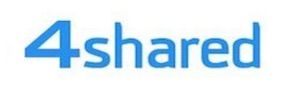 Logo 4shared in blau